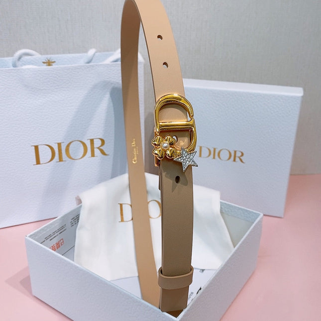 DIOR 26S BELT 20 MM IN BEIGE CALFSKIN 635753