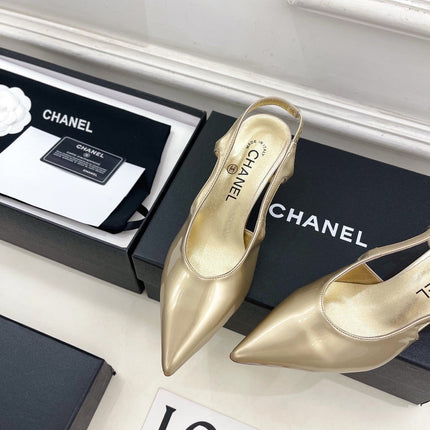 CHANEL 26S POINTED TOE HIGH HEELS 55 MM IN BLACK SUEDE