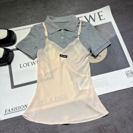 MIUMIU 26S TWO PIECE POLO SET 869